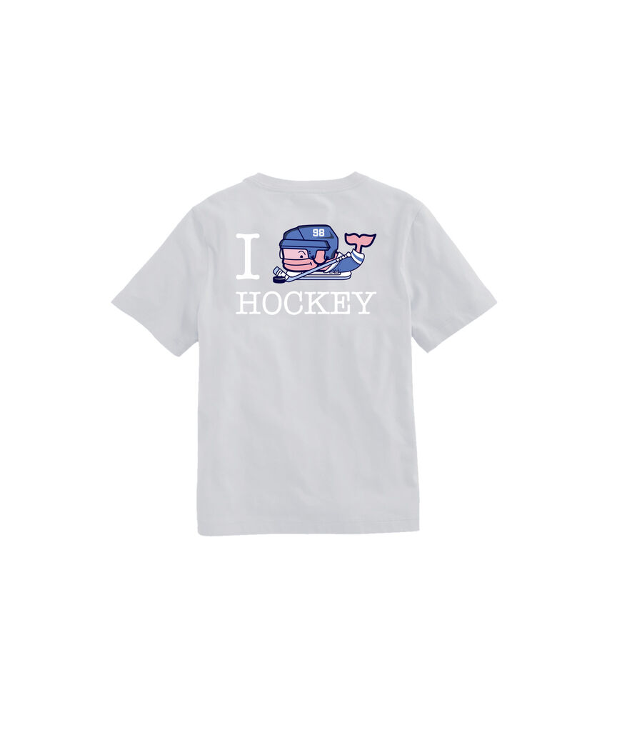 OUTLET Boys' I Whale Hockey Short-Sleeve Pocket Tee
