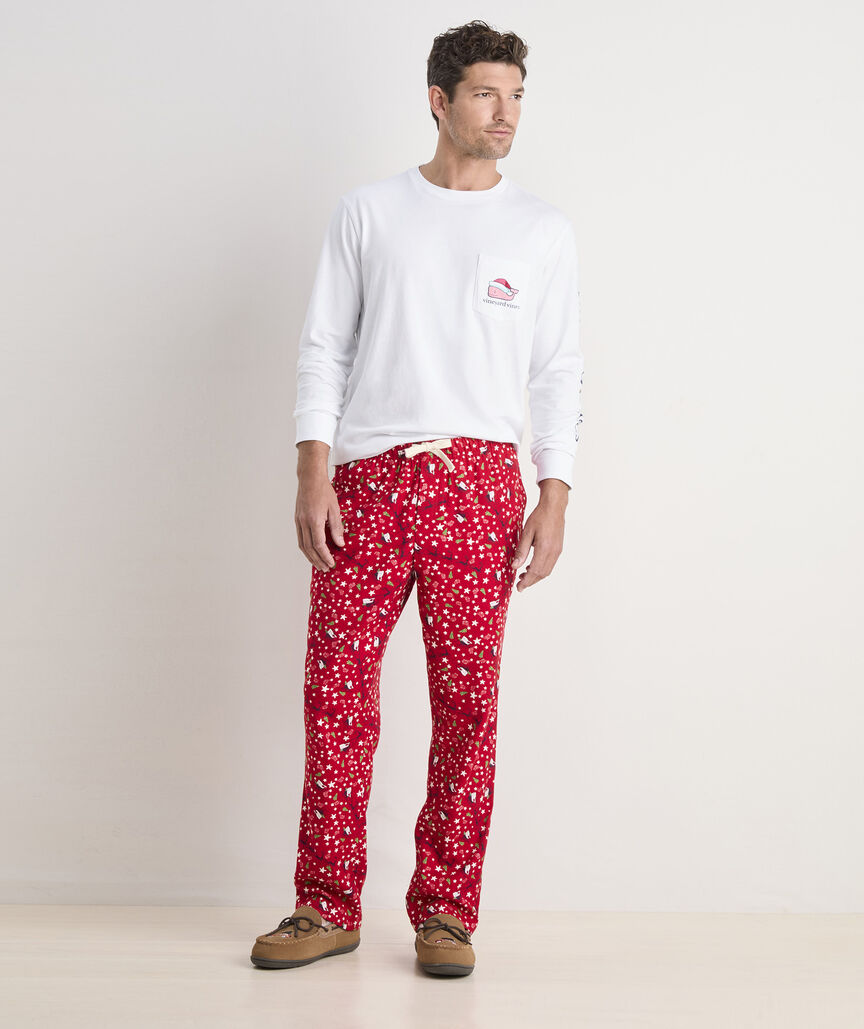 Santa Whale Long-Sleeve Pocket Tee