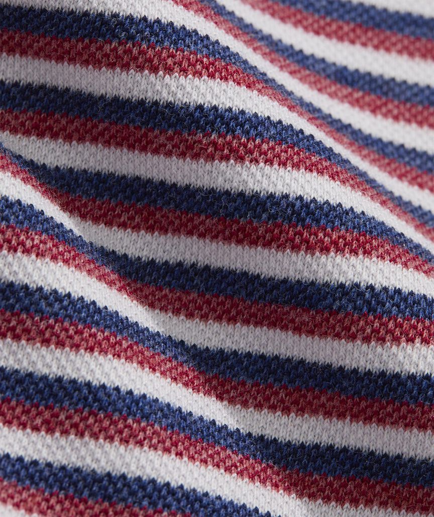 Boys' Striped Edgartown Pique Polo