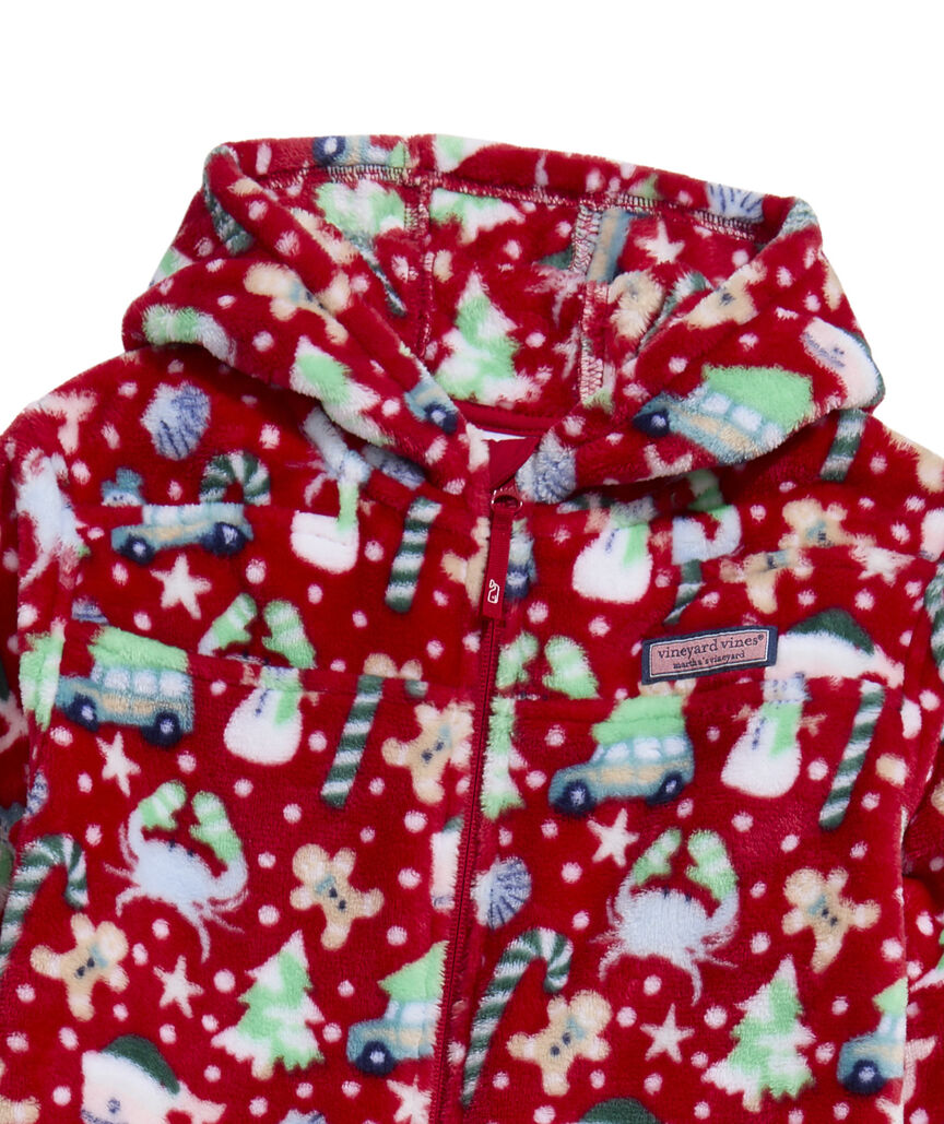 OUTLET Kids' High Pile Beach Holiday One-Piece Pajamas