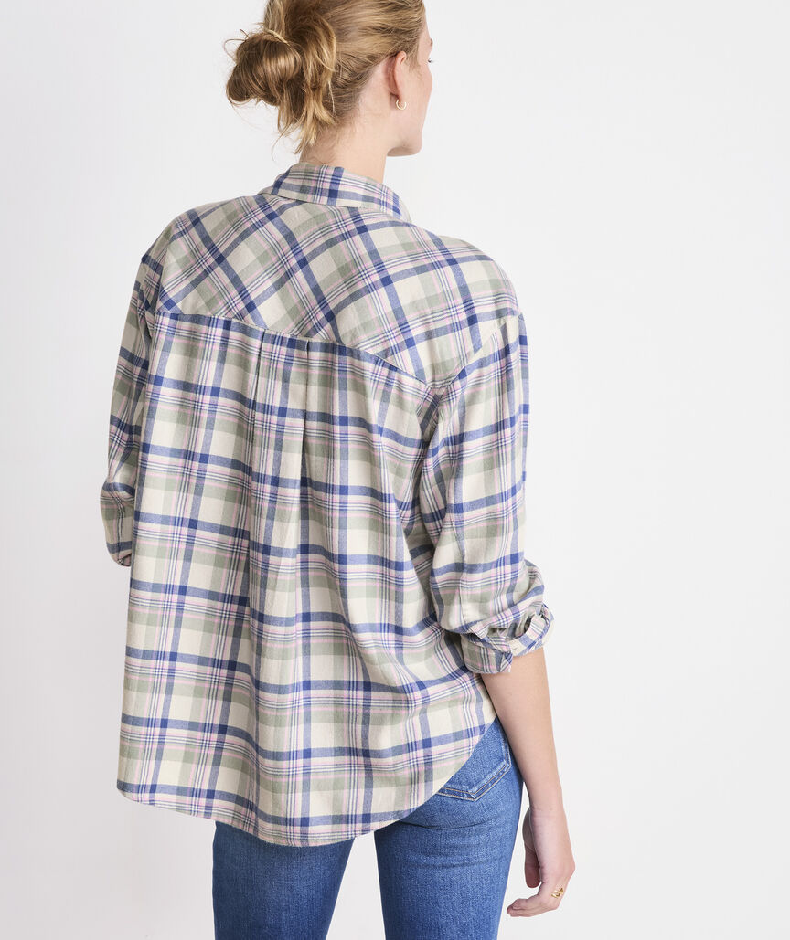 Birdie Flannel Button-Down