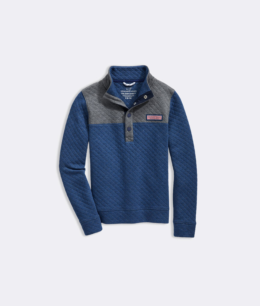 Boys' Quilted Snap Placket Shep Shirt