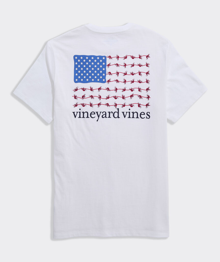 Lobster Roll Flag Short-Sleeve Pocket Tee