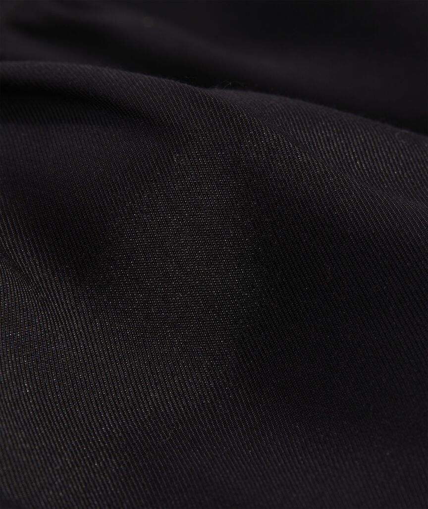 Silk Twill Ruffle Collar Popover