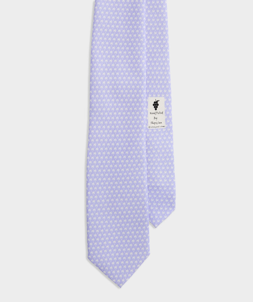 Micro Palm Trees Printed Tie