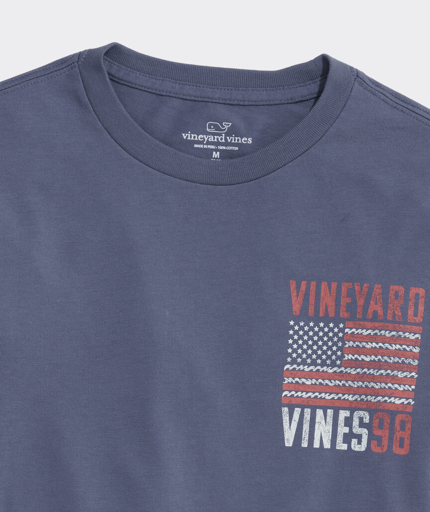 Boys' Wavy Flag Long-Sleeve Tee