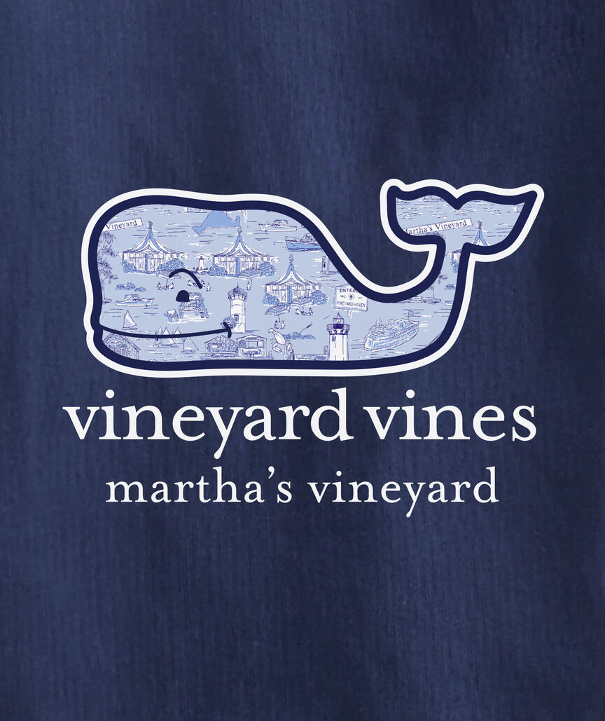OUTLET Boys' Martha's Vineyard Scenic Whale Short-Sleeve Pocket Tee
