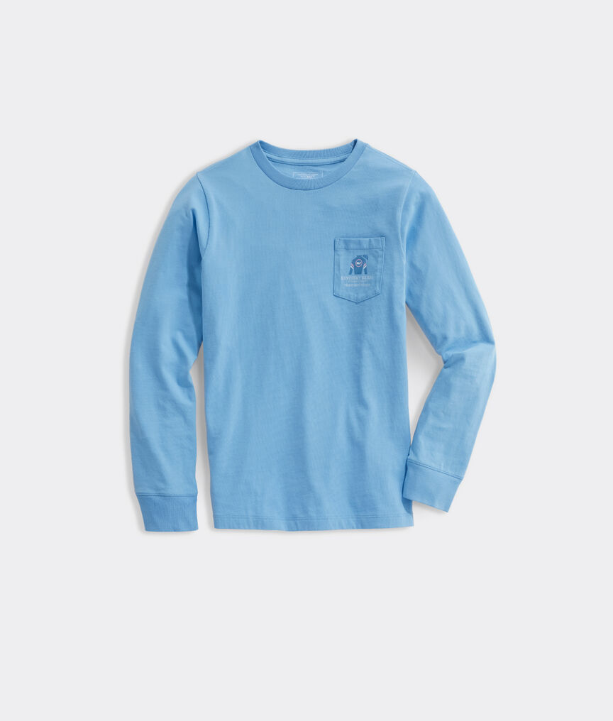Kentucky Derby 2021 Boys Long-Sleeve Jockey Silk Pocket Tee