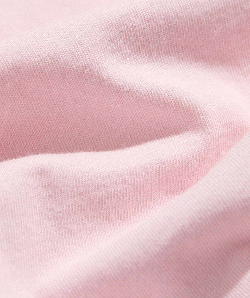 Women's Breast Cancer Awareness Ribbon Whale Long-Sleeve Pocket Tee