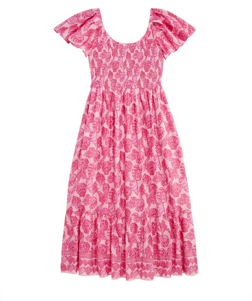 OUTLET Shell Print Maxi Dress