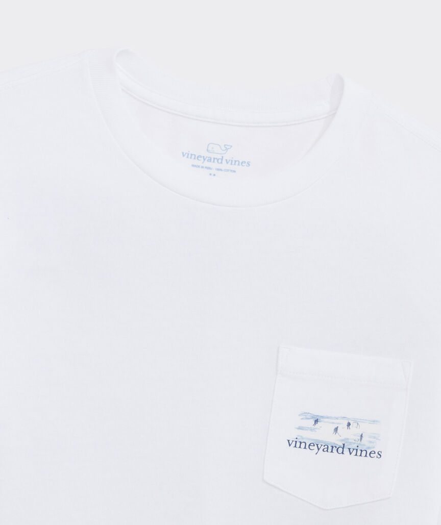 Boys' Painted Pond Puck Long-Sleeve Pocket Tee