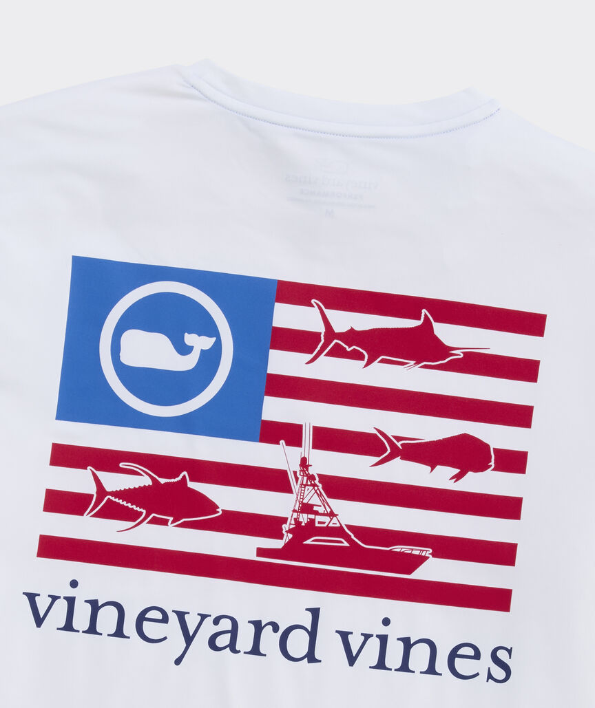 Performance Harbor Fish Flags Long-Sleeve Harbor Tee