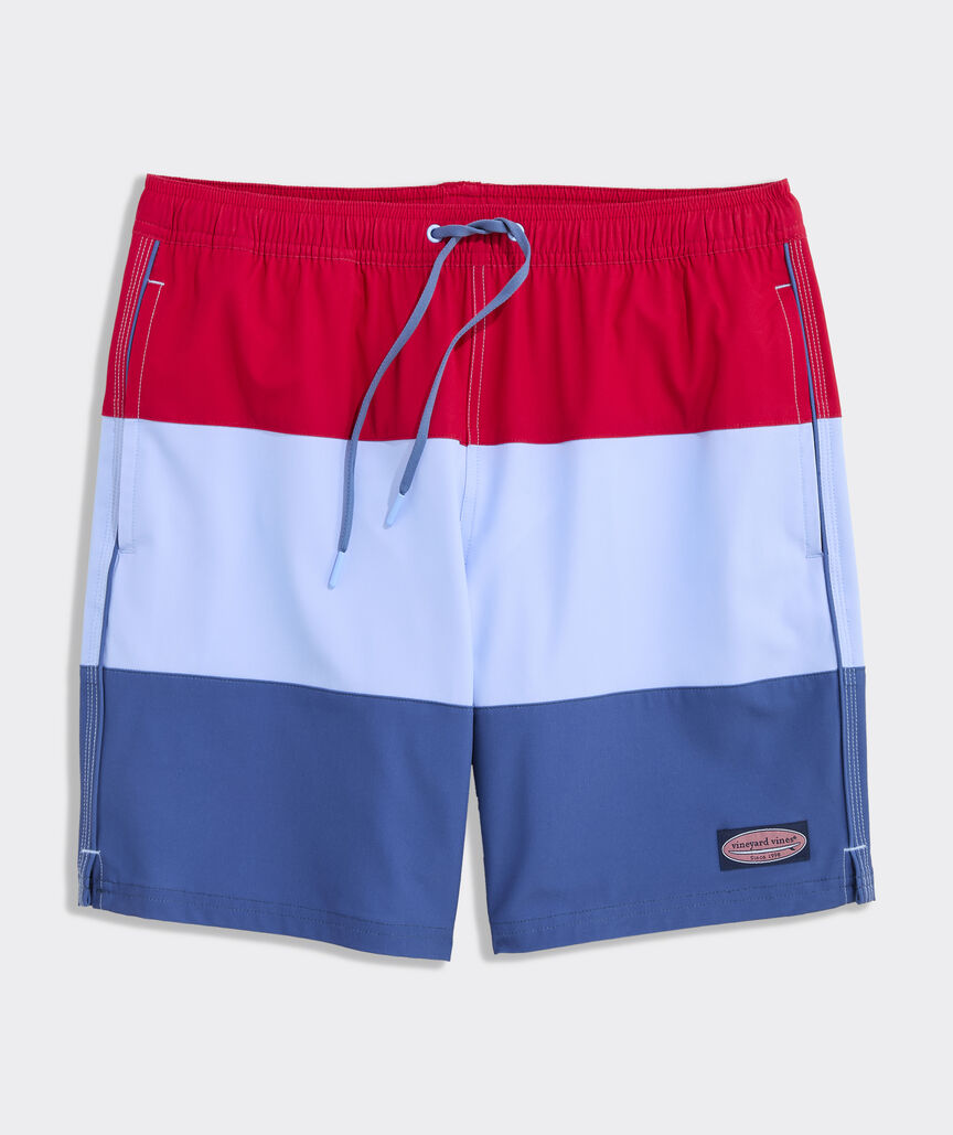 7 Inch Colorblock Chappy Swim Trunks
