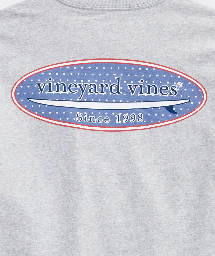 Stars & Stripes Surf Logo Long-Sleeve Pocket Tee