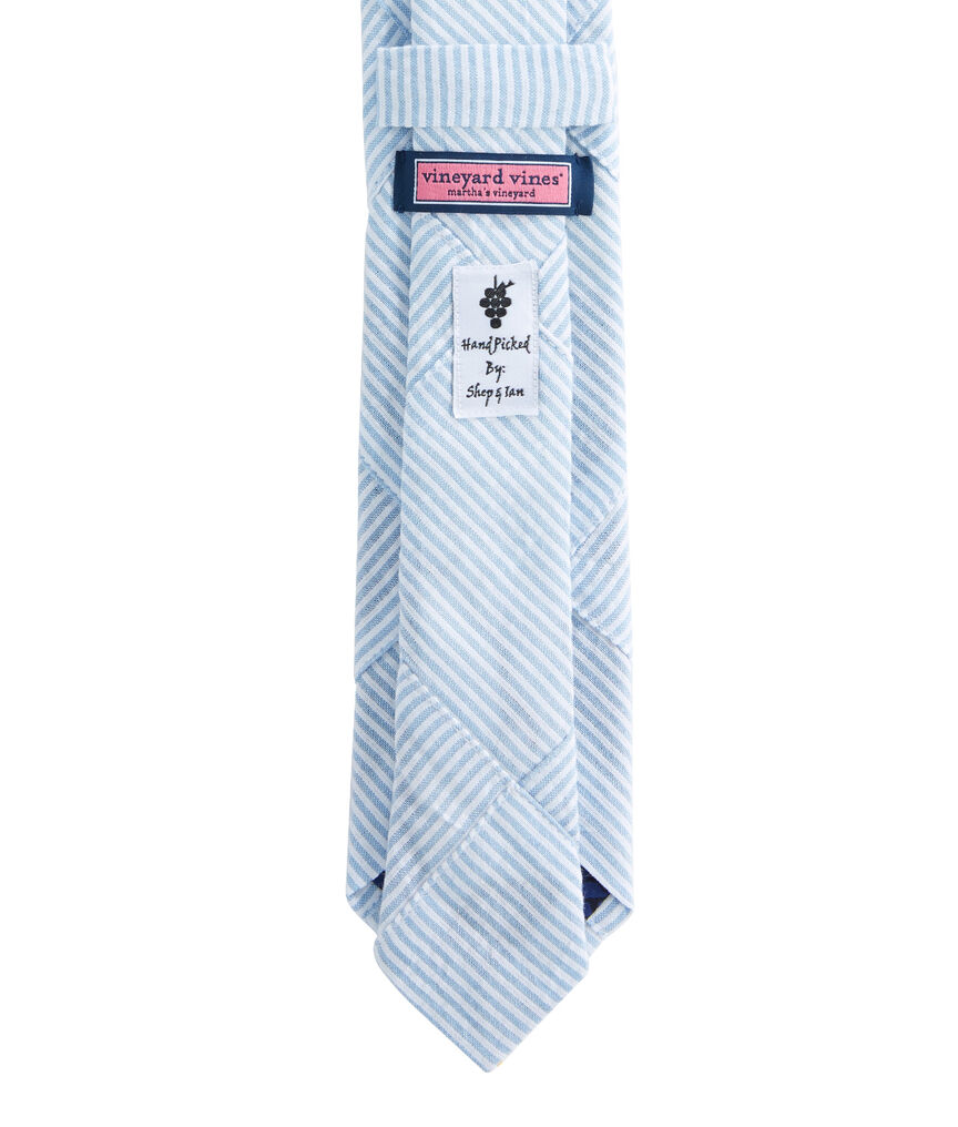 Seersucker Patchwork Kennedy Tie