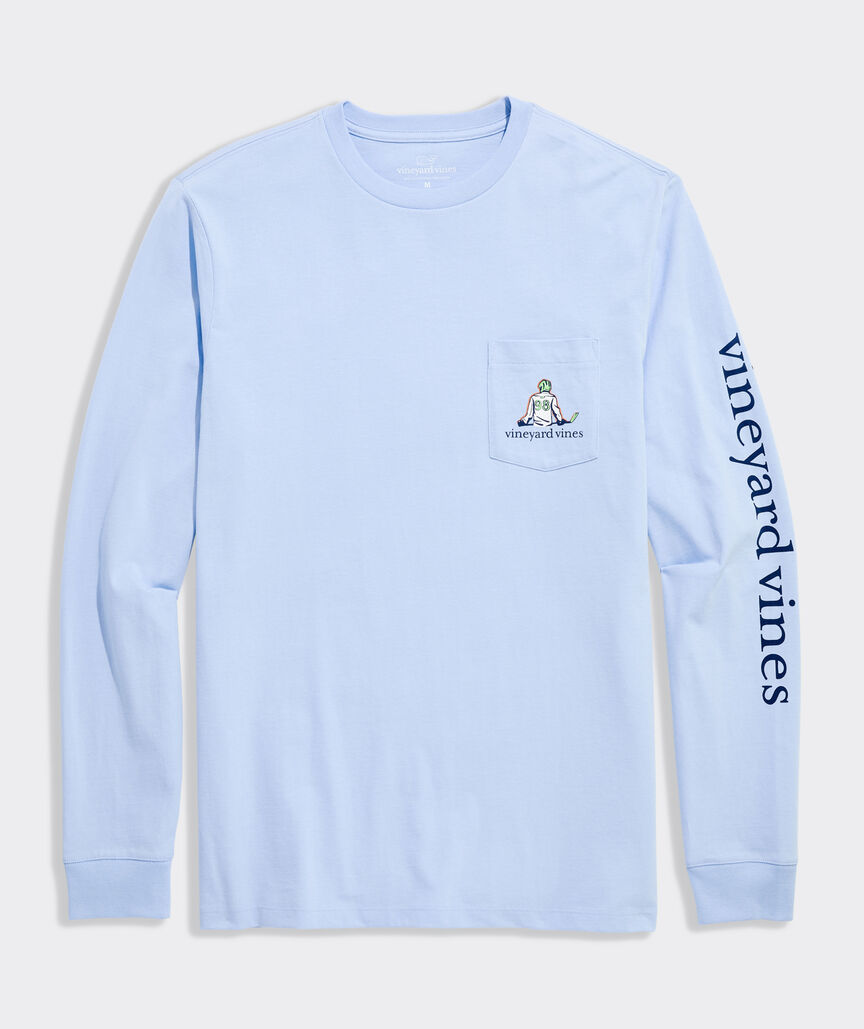 Hockey Pond Long-Sleeve Pocket Tee