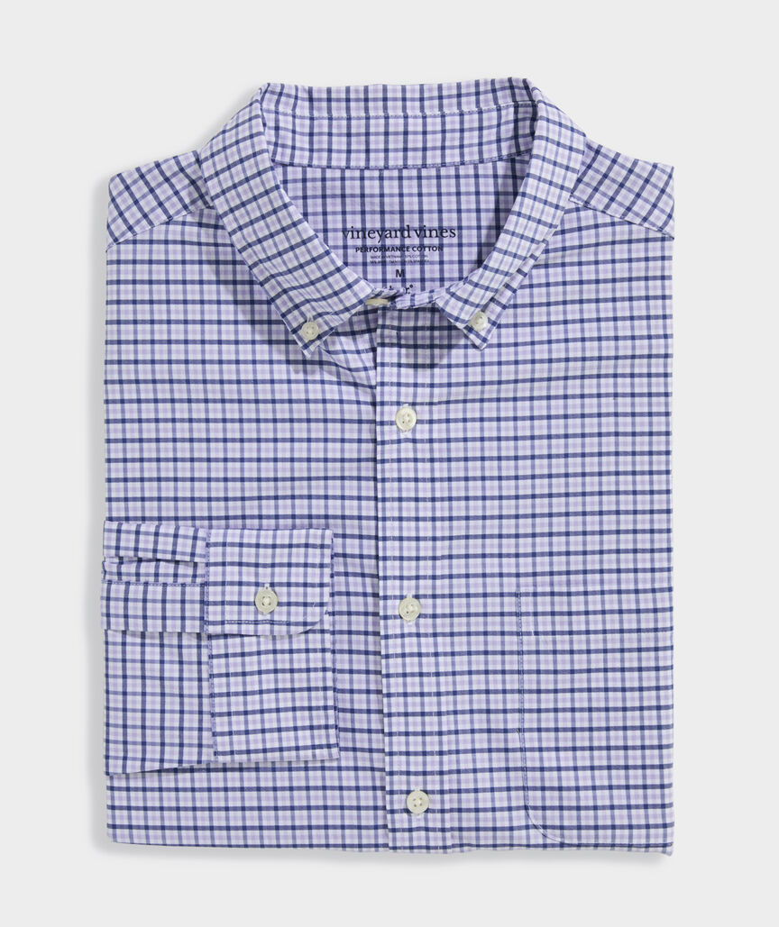 Performance Cotton Tattersall Shirt