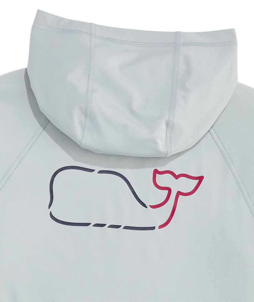 OUTLET Whale Outline Performance Hoodie Tee