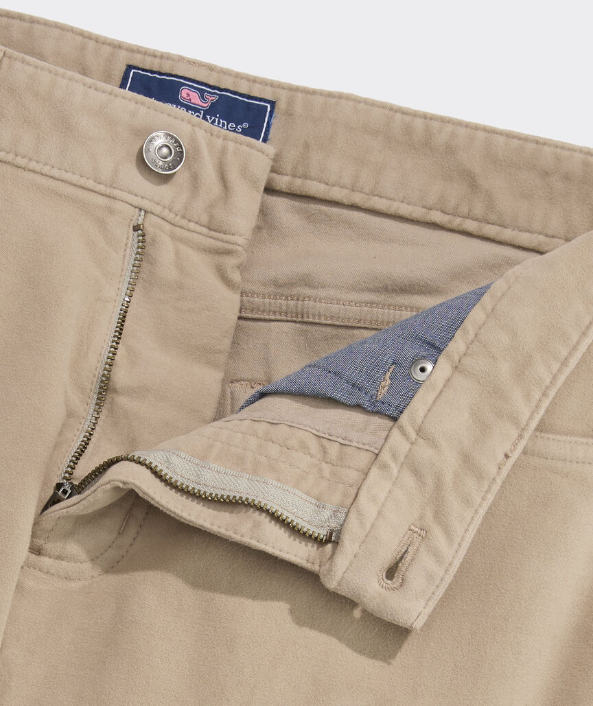 Brushed Cotton 5-Pocket Pants