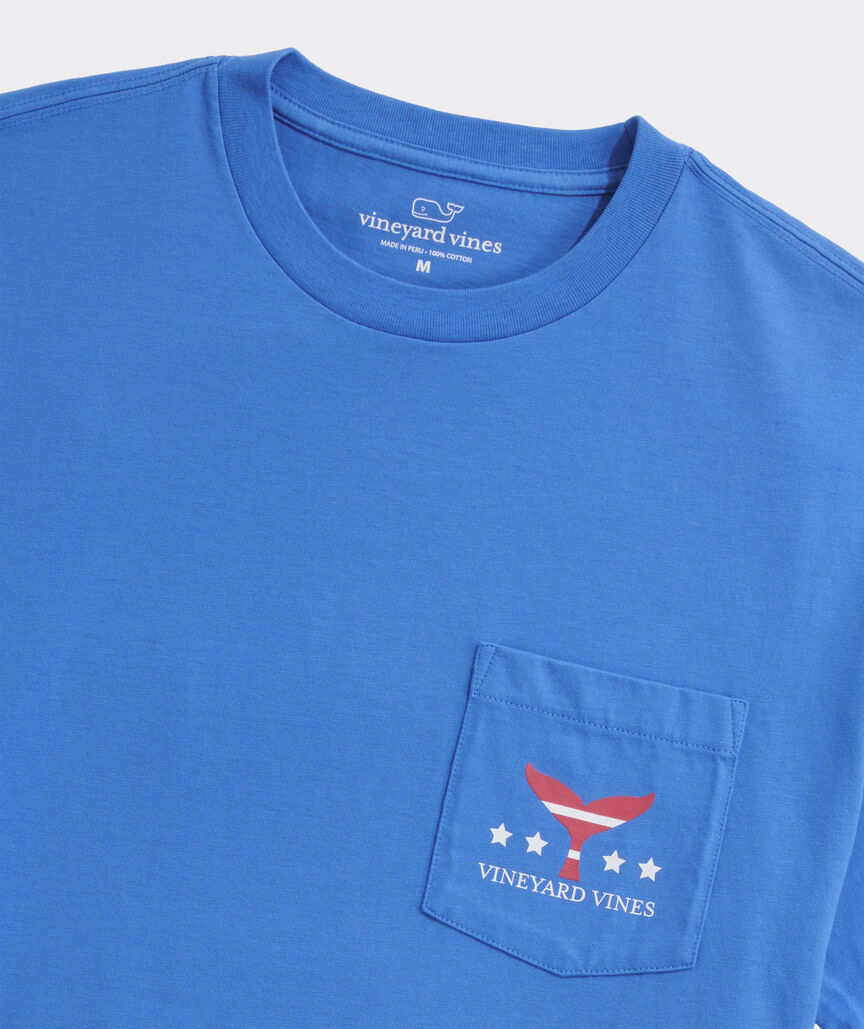 USA Whale Tail Short-Sleeve Pocket Tee