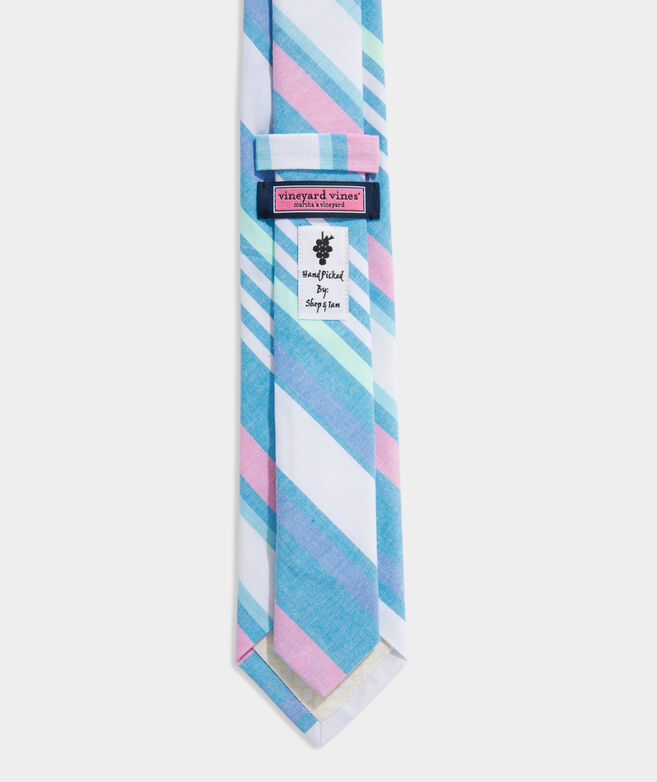 Boys Color Block Striped Tie