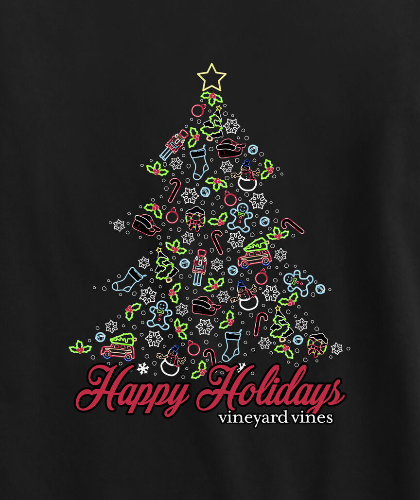 OUTLET Christmas Good Vibes Long-Sleeve Pocket Tee