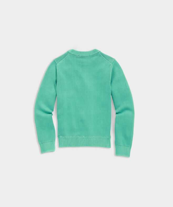 Boys' Garment-Dyed Crewneck Sweater