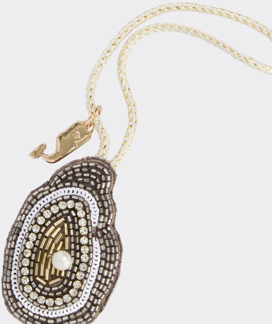 Beaded Oyster Bag Charm