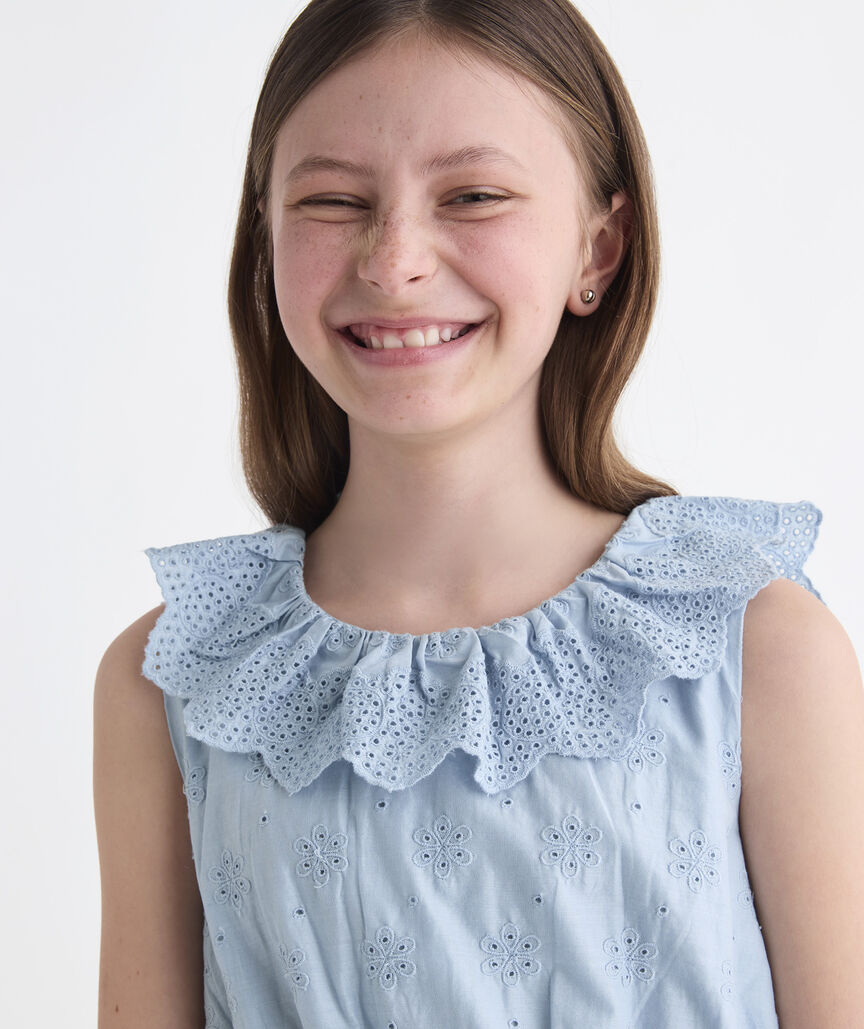 Girls' Claire Eyelet Dress