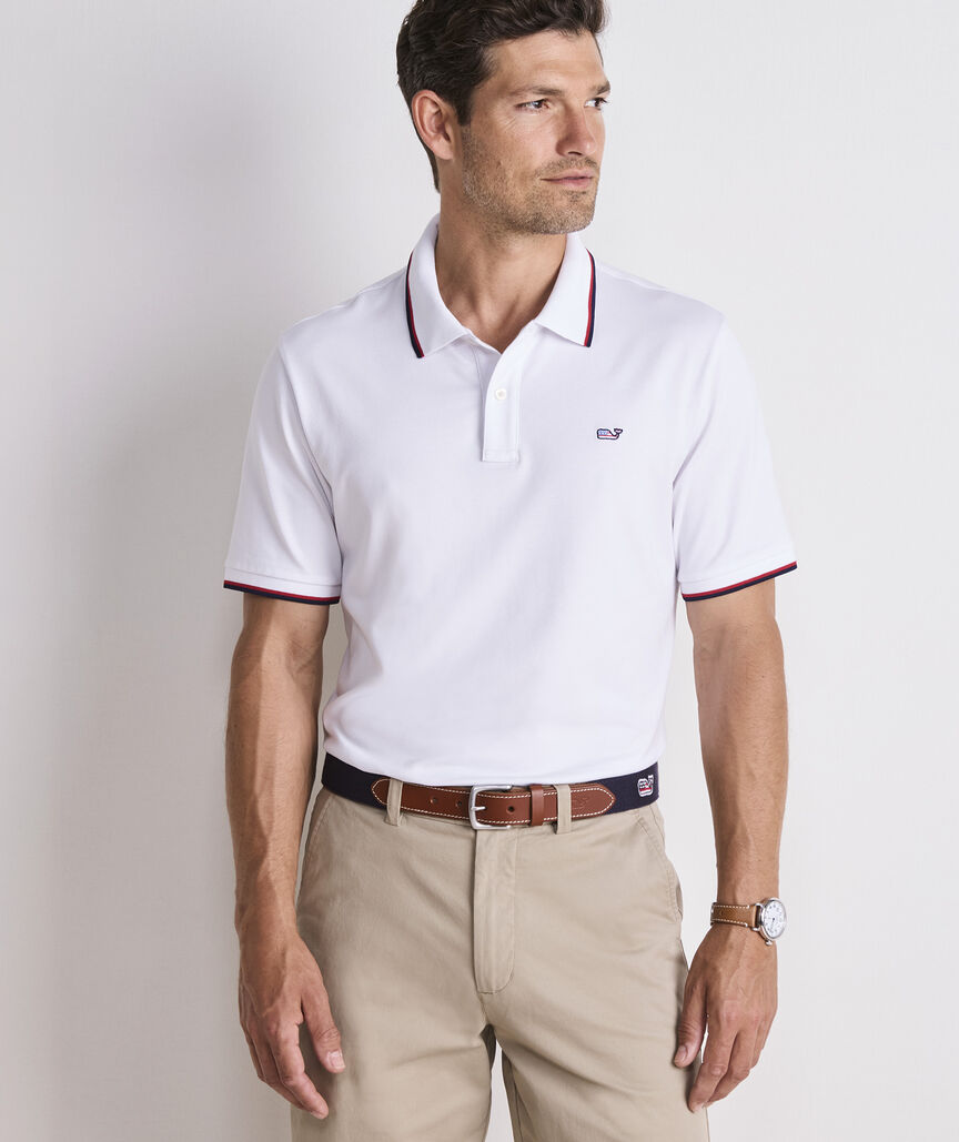 Tipped Edgartown Pique Polo