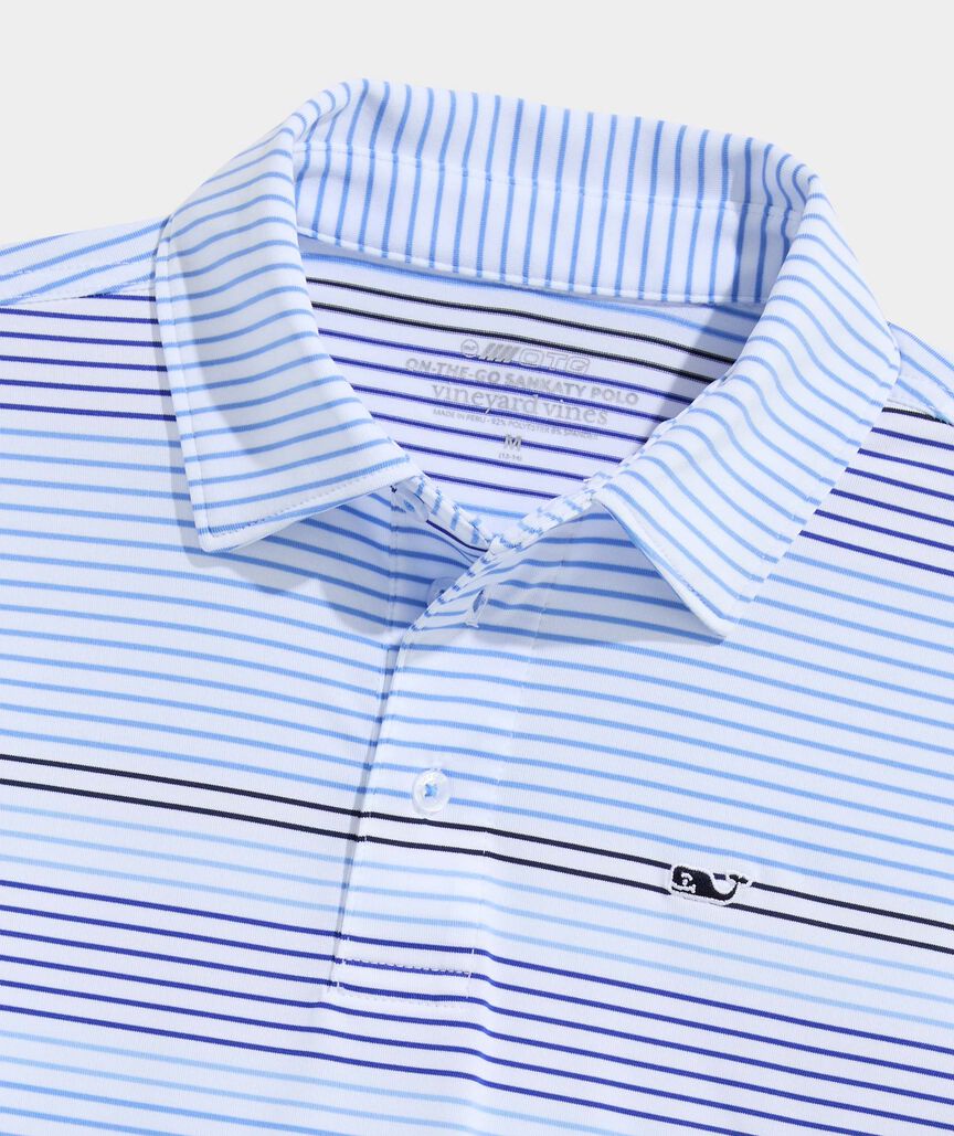Boys' Performance Harborview Stripe Sankaty Polo