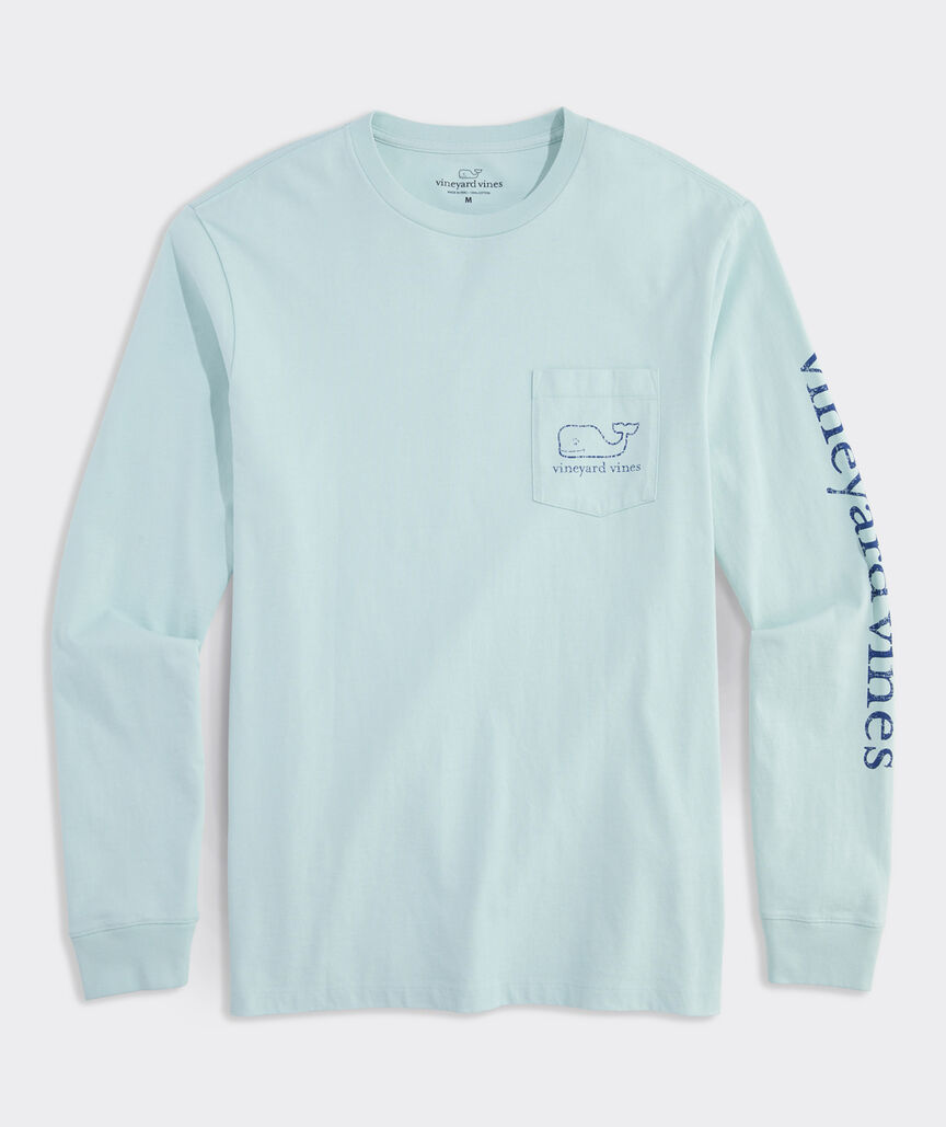 Vintage Whale Long-Sleeve Pocket Tee