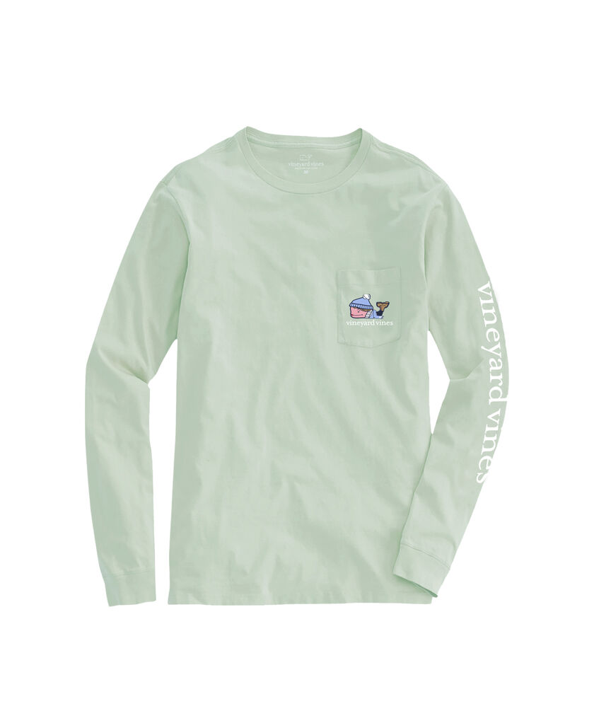 OUTLET Fall Favorites Whale Long-Sleeve Pocket Tee