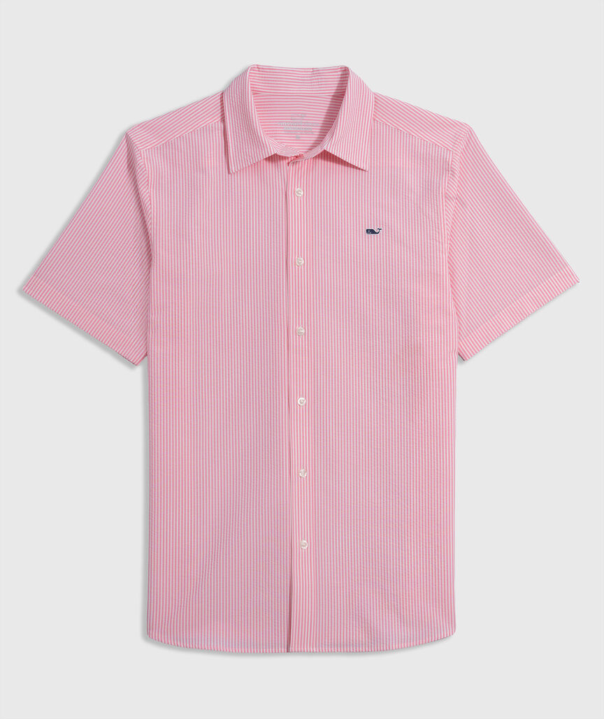 OUTLET Performance Seersucker Short-Sleeve Shirt