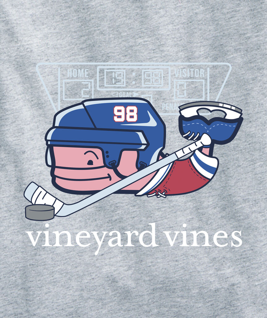 OUTLET Boys' Hockey Whale Long-Sleeve Pocket Tee