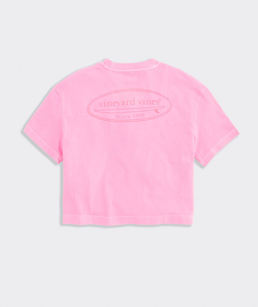 Girls' Surf Logo Boxy Cropped Tee
