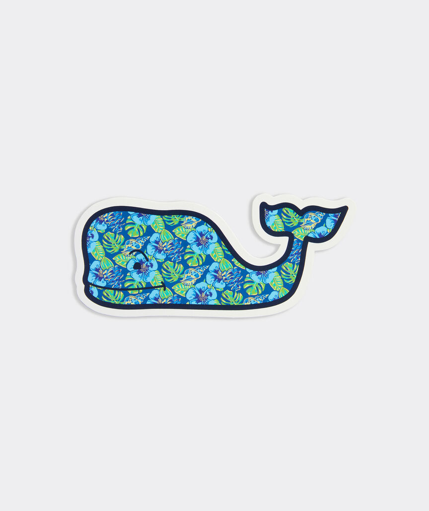 Island Leaves Whale Fill Sticker