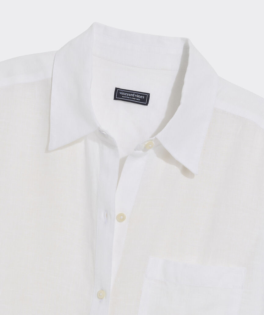 Birdie Linen Button-Down