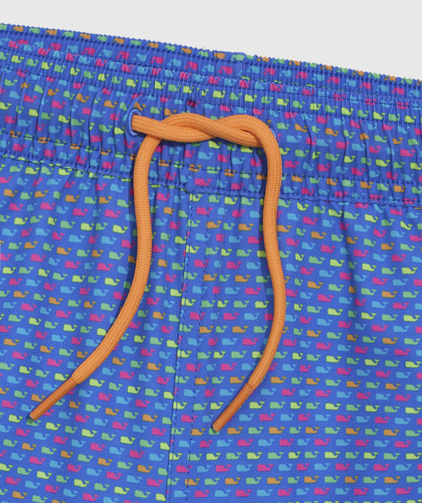 OUTLET Boys' Multi Micro Whale Chappy Swim Trunks