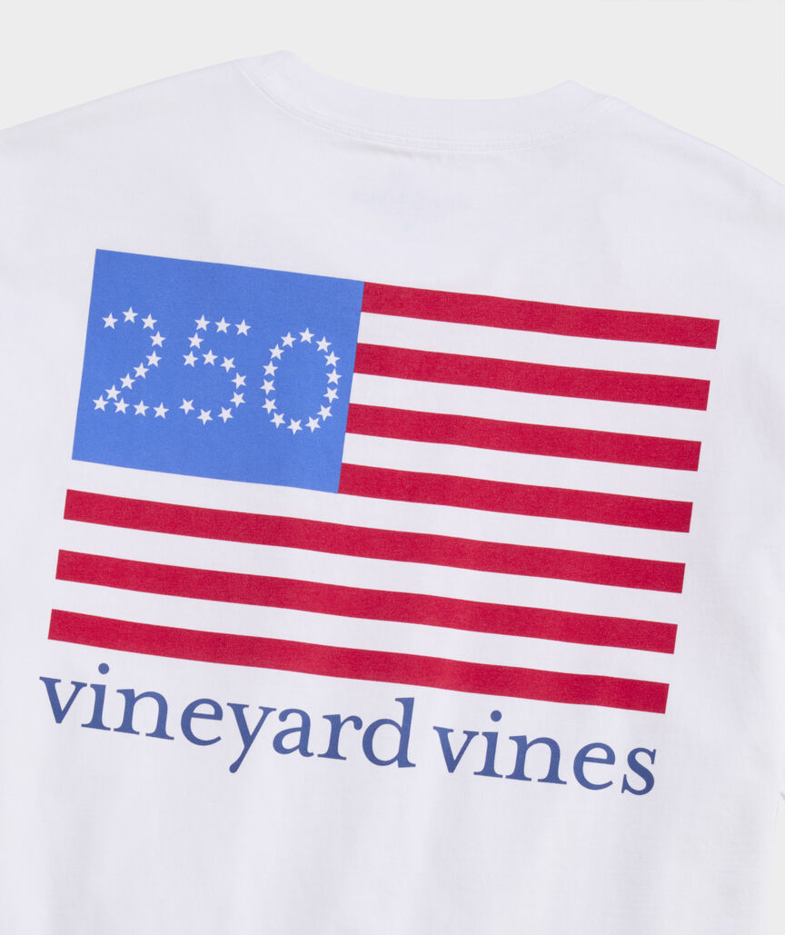 Whale USA Flag Short-Sleeve Pocket Tee