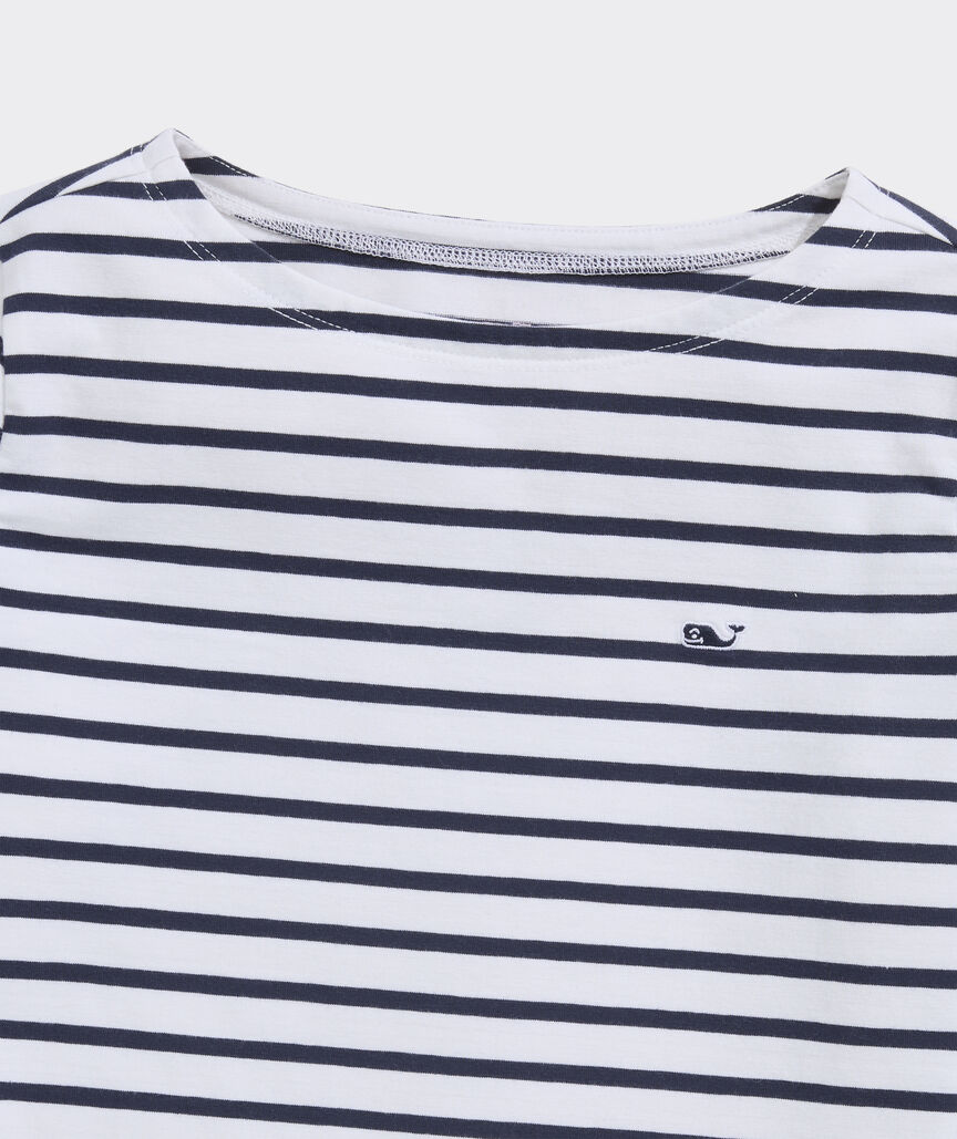 Girls Jersey Boatneck Long-Sleeve Tee