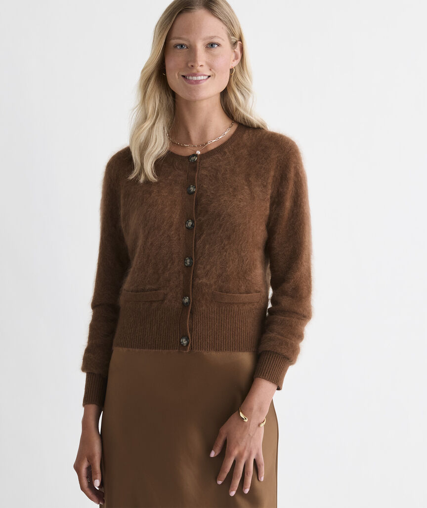 Brushed Cashmere Cardigan