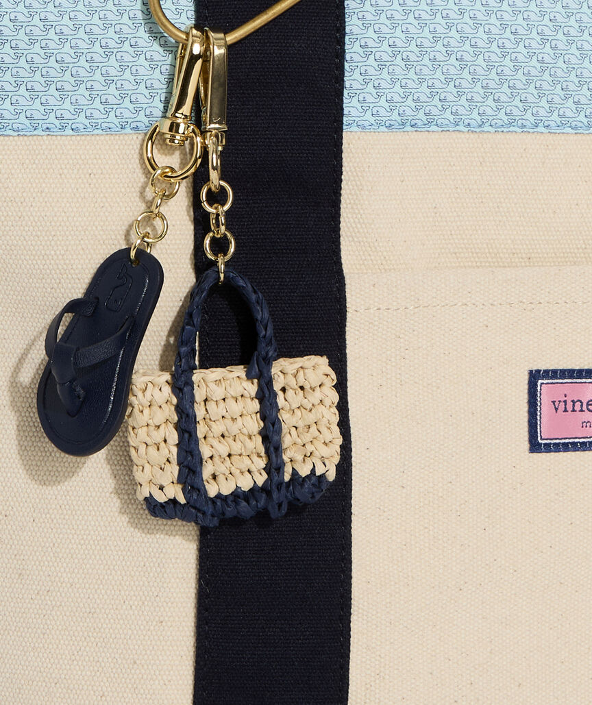 Straw Tote Bag Charm