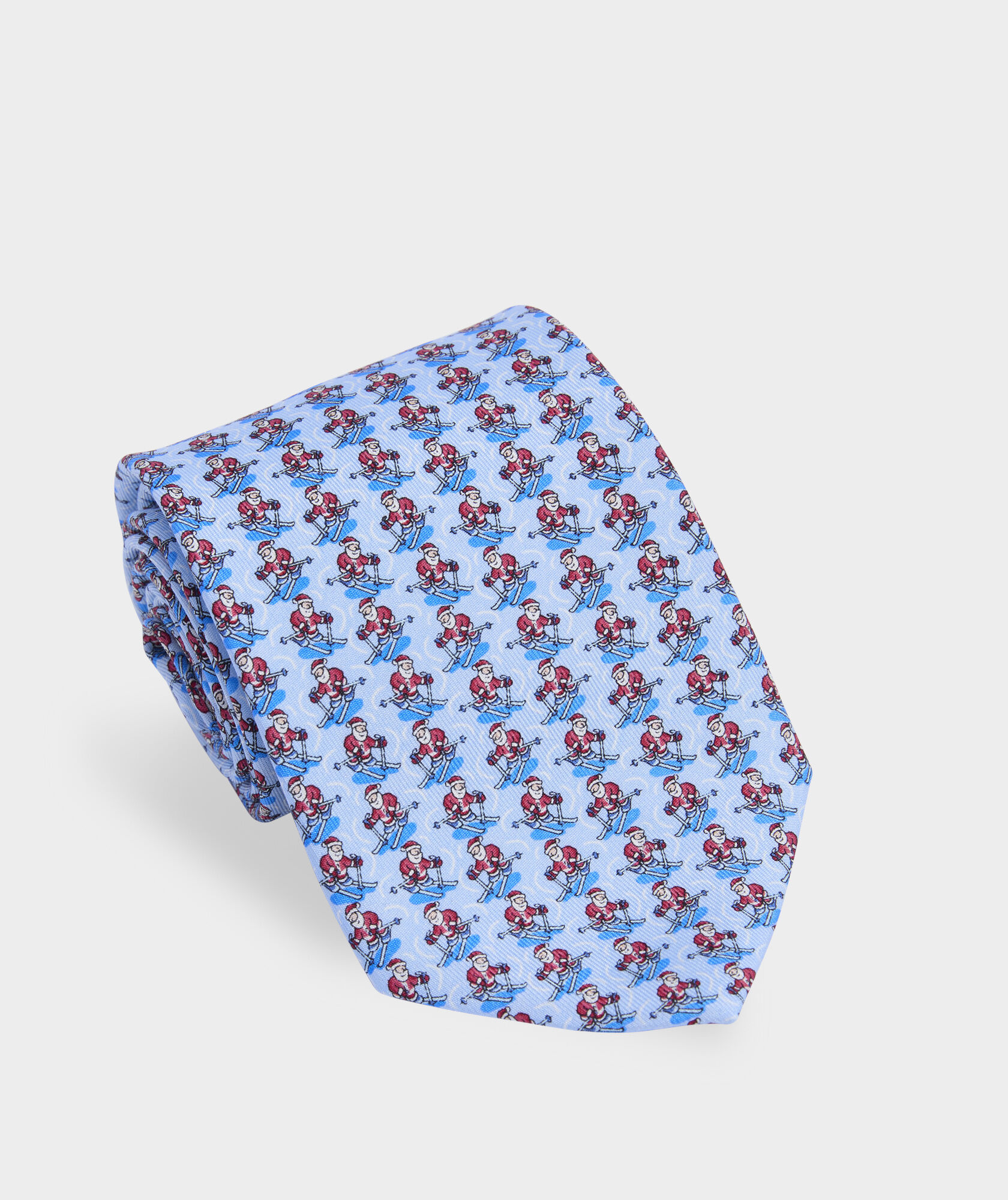 Skiing Santa Silk Tie