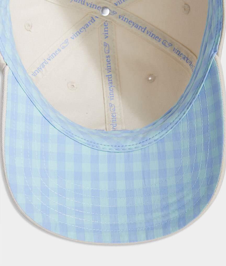 Beach Street Gingham Baseball Hat