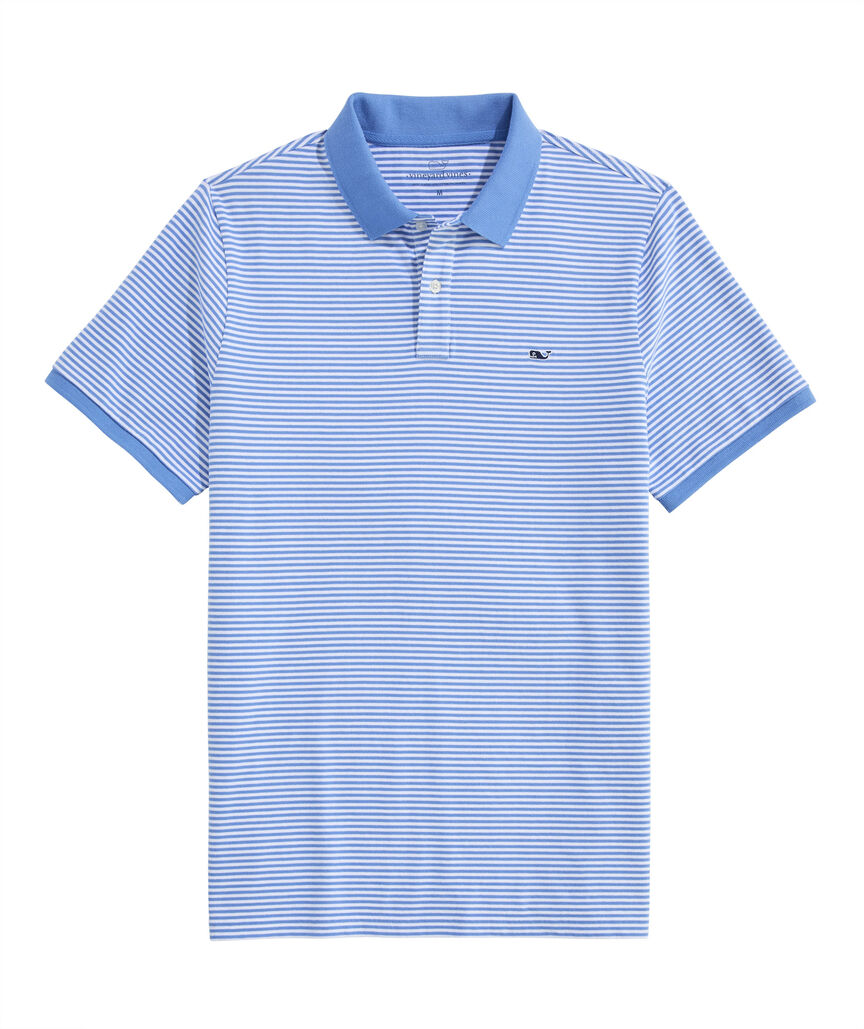 OUTLET Feeder Stripe Stretch Pique Polo