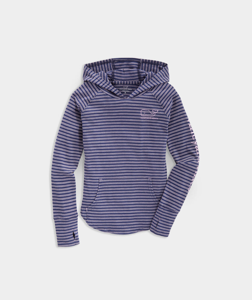 Girls' Beachcomber Striped Hoodie Tee