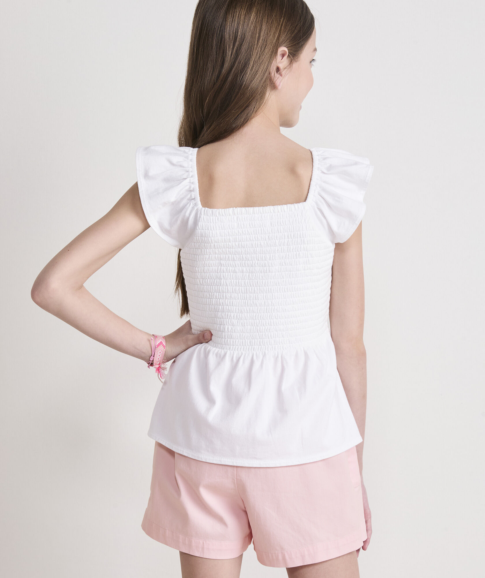 Girls' Smocked Jersey Top