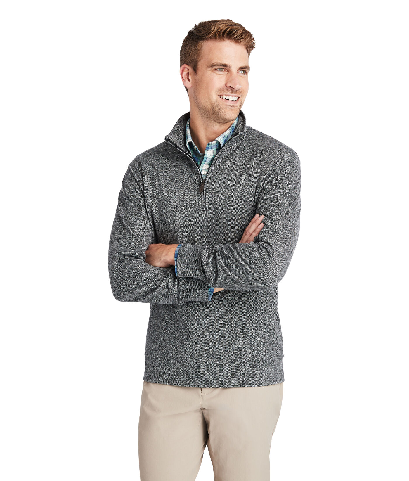 vineyard vines grey pullover
