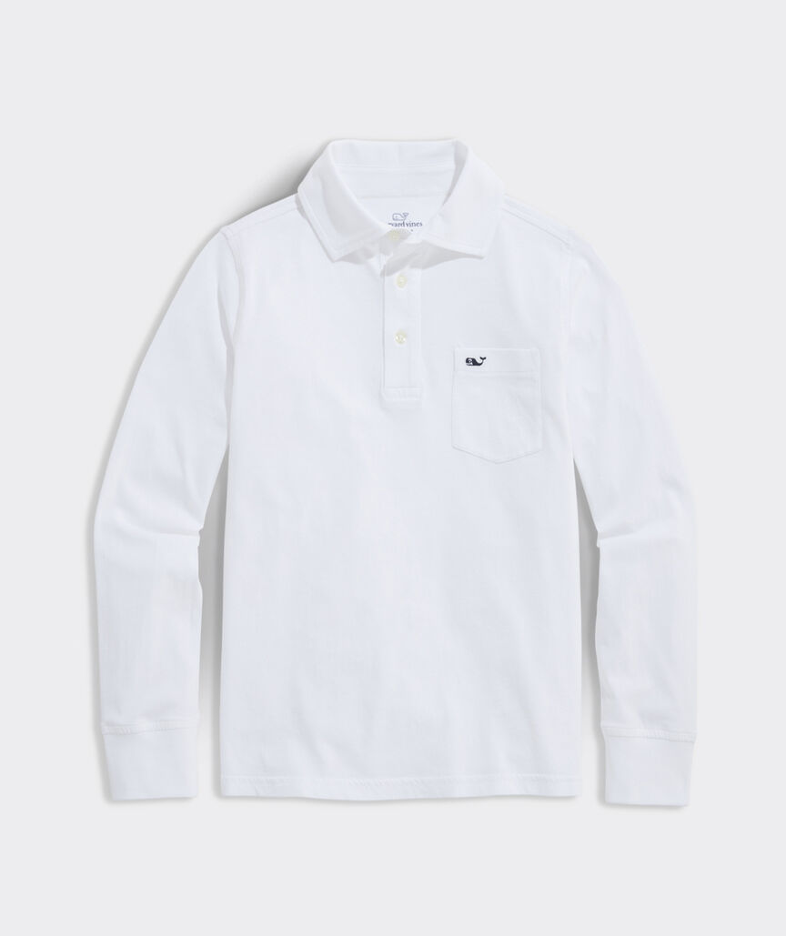 Boys' Long-Sleeve Surf Polo